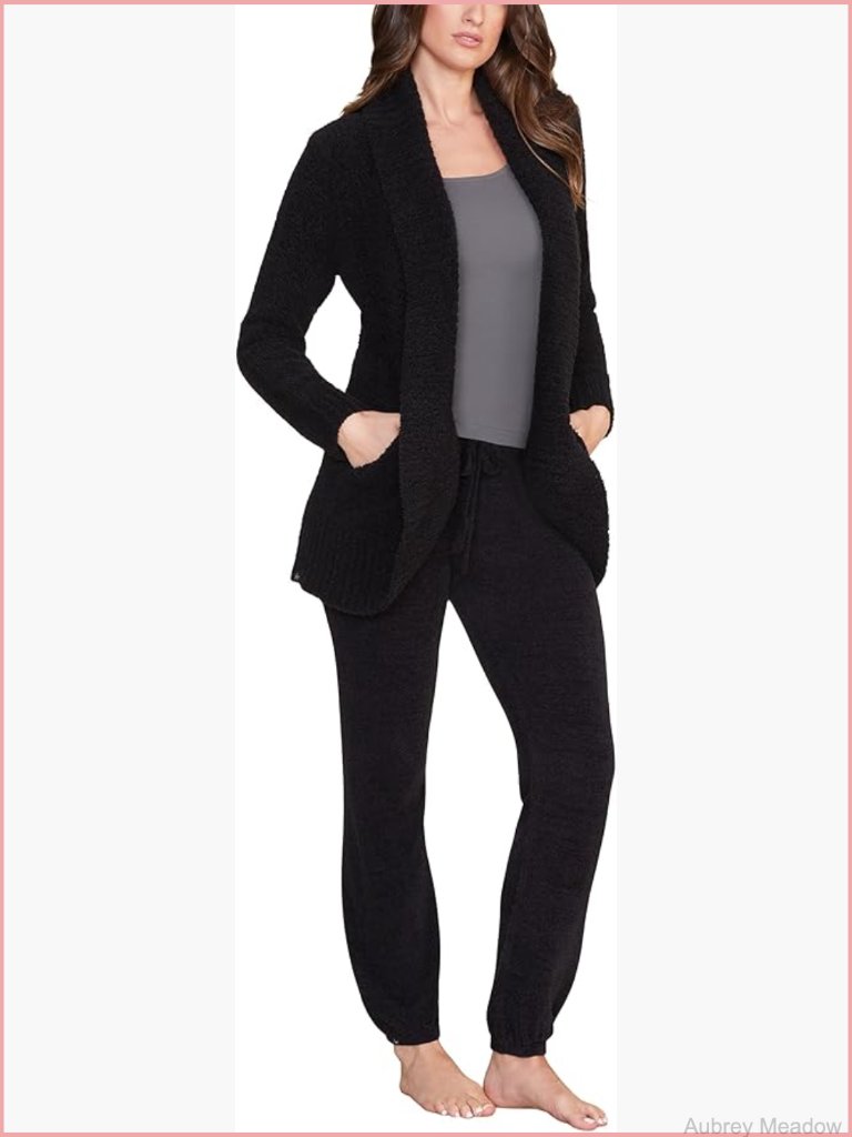 Womens Cozychic Chenille Shawl Cardigan Sweater